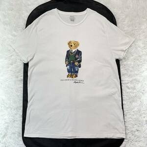 極美品/XL相当◎POLO RALPH LAUREN ポロ ラルフローレン ポロベア POLO BEAR Tシャツ 半袖 白Tシャツ 白 ホワイト 