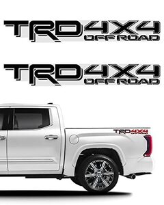 LUMIMAN トヨタ TRD 4x4 オフロード デカール ステッカー タコマ タンドラ ピックアップトラック 車 ボディステッカー 2枚セット (A,