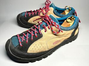 【即決】KEEN メンズ 29cm キーン ベージュ 青 ジャスパー スニーカー JASPER トレッキングシューズ アウトドア くつ 靴