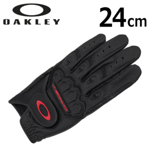 OAKLEY FOS901695 OAKLEY ICON GOLF GLOVE【オークリー】【ゴルフグローブ】【左手用】【02E/Blackout】【24cｍ】【Glove】