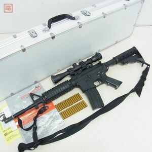 TOP トップ 電動ガン M4 CARBINE カービン EBB ライブカート 排莢式 ガンケース ライフルスコープ 現状品【60