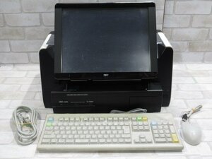 ☆Ω 新DC 0497♪ 保証有 東芝TEC【 SJ-9000-S 】テック事務コン キーボード/マウス付 動作OK・祝10000!取引突破!!