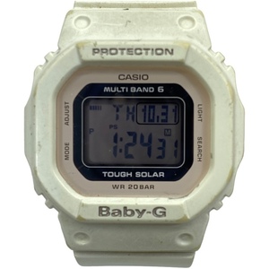 【稼働品】CASIO カシオ Baby-G ベビーＧ BGD-5000 腕時計 時計 アクセサリー デジタル クォーツ ラバー ホワイト 白