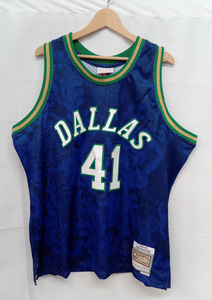 【タグ付き】mitchell＆ness DALLAS ミッチェル＆ネス ダラス バスケットボール タンクトップ・ノースリーブ ブルー 店舗受取可