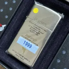 【未使用近い】スリムzippo 1999年vintage DOLPHIN 美品