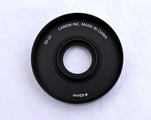 【極美品】キヤノン Canon レンズフード ES-22 EF-M 28mm f3.5 Macro IS STMレンズ用レンズフード