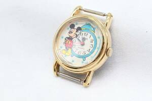 【W183-175】動作品 電池交換済 SEIKO ALBA DISNEY セイコー アルバ ディズニー ミッキーマウス レトロ 腕時計 フェイスのみ V811-0370