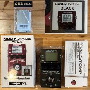 限定モデル ZOOM MS-60B-I MultiStomp Bass Pedal Black Limited ズーム マルチストンプ ブラック 黒 マルチ エフェクター MS-60B + ベース