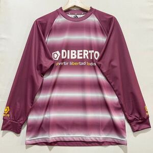 SALE! DIBERTO (ディベルト) 長袖 プラクティス シャツ (S) BURGUNDY | futsal soccer フットサル サッカー バーガンディ セール