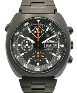 超美品レア SINN レマニア cal.5100 ジン スペース クロノグラフ 142.BS デイデイト PVD 日差少ない 自動巻き 時計