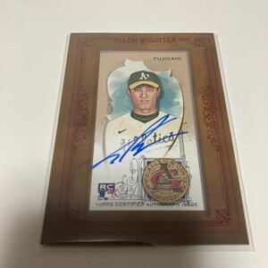 【藤浪晋太郎】ルーキー 直筆サインカード 阪神タイガース 2023 TOPPS AUTO ALLEN&GUNTER MINI GOLD FRAMED AUTOGRAPH #検索 BBM EPOCH 