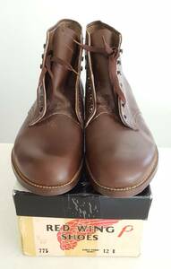 1964年製【デッドストック】 Red Wing #775 12E レザーソール USA ビンテージ レッドウイング ブーツ 60s 1960s