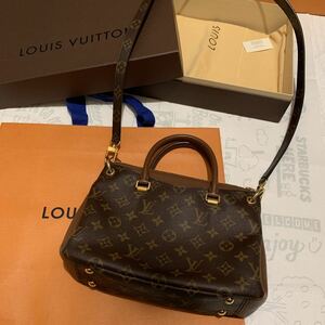 LOUIS VUITTON LV ルイ・ヴィトン パラスBB M43235 ハンドバッグ モノグラム　FULL NOIS 茶