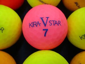 869【☆☆☆級】Kasco KIRA V STAR ◇マットカラー混合ボール◇ 30個