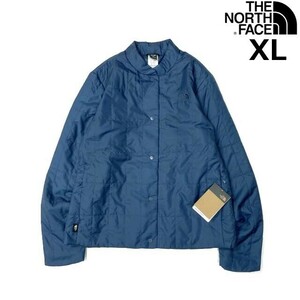 1円～!売切!【正規新品】THE NORTH FACE◆W CIRCALOFT COLLARLESS JACKET 中綿 ジャケット US限定 パッカブル アウトドア(XL)青 190122-98