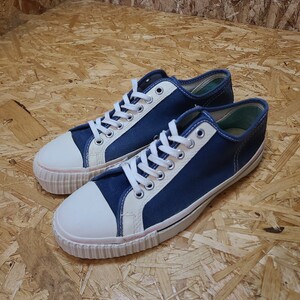 【P.F. FLYERS ピーエフ フライヤーズ】60〜70s USA製 キャンバス スニーカー LOW ネイビー size 8