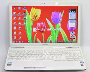 東芝 dynabook T451/58EW/Core i7-2670QM(4コア/2.20GHz)/8GBメモリ/HDD640GB/ブルーレイ/15.6TFT/Windows7 Home Premium 64 ビット #1014