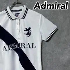 Admiral golf アドミラル ロゴ 半袖 ポロシャツ ゴルフ ウェア