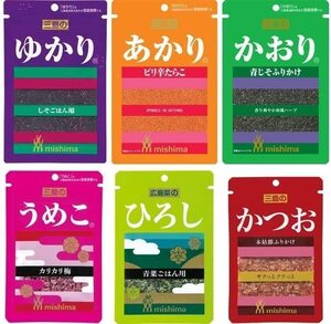 三島食品 ゆかり6兄弟ふりかけセット ゆかり・あかり・かおり・うめこ・ひろし・かつお