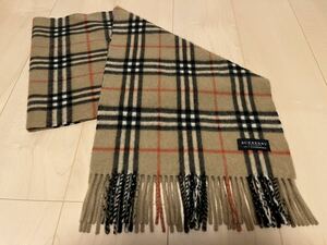 BURBERRY　バーバリー　マフラー　カシミア100％　キャメル　美品　送料無料!!!