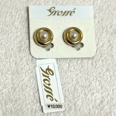 grosse グロッセ パール ゴールド ノンホールピアス