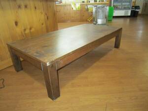 ■木目調テーブル (合板) 良品 M6465みち