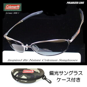 【迷彩ケース付】Coleman コールマン 偏光サングラス polarized sunglasses バネ蝶番 Co3008-1