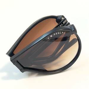 VINTAGE◆FOLDING EYEWEAR TEARDROP J.M.PASCAL フォールディング 折り畳み式 ヴィンテージ サングラス ブラック ブラウンレンズ