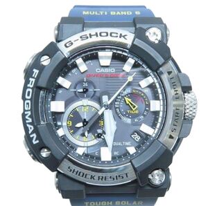 【美品】G-SHOCK/Gショック MASTER OF G FROGMAN/フロッグマン Bluetooth 電波ソーラー GWF-A1000-1A2JF 動作未確認