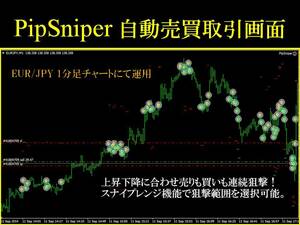 FXツール★EURJPY１分足 自動売買EA PipSniper (検) ユーロドル スキャルピング デイトレ Scalping EURUSD USDJPYユーロ円トレンド移動平均