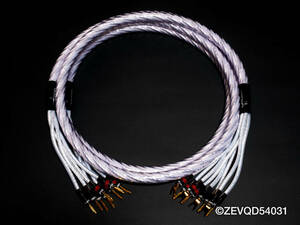 ◆新品・受注生産品・Nordost VIDARエージング◆QED Signature Genesis Silver Spiral Bi-Wire 1.5mペア バイワイヤ仕様