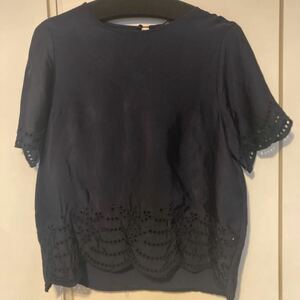 ZARA BASIC 紺トップス　XS 