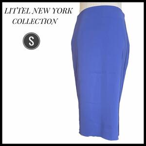 1円～　スカート　LITTEL NEW YORK COLLECTION タイトスカート Sサイズ　膝丈　日本製　スリット　オールシーズン　冬