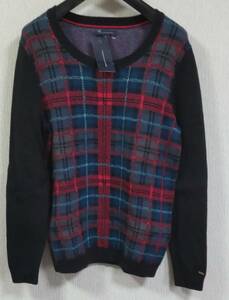 新品●TOMMYHILFIGER●トミーヒルフィガー◆セーター◆チェック●М