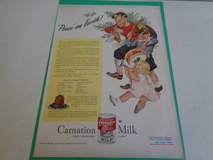 即決　広告　アドバタイジング　カーネーション　ミルク　ＭＩＬＫ　１９４０ｓ　電話　ベル　テレフォン　システム　ミッドセンチェリー