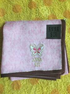 ANNA SUI アナスイ　ハンカチバタフライ刺繍PB