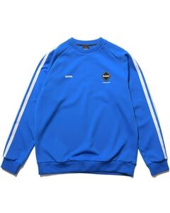 【新品未使用】 24AW 25 新品 FCRB f.c real bristol エフシーレアルブリストル SOPHNET ソフ TRAINING TRACK CREWNECK TOP L ジャージ 青