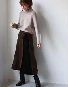 ZARA ザラ バイカラー スカート