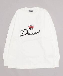 ★新品未使用/DIESEL/価格31900円★ダグ付 DIESEL メンズ ビックロゴ グラフィック カットソー トレーナー ホワイト xxl