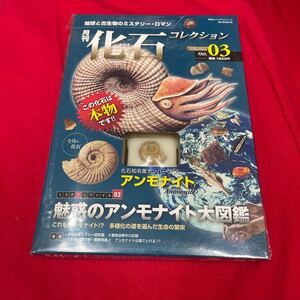 複　Y501. 2. 未開封 化石付き 月刊化石コレクション NO.03 地球と古生物のミステリー・ロマン　保管品　シュリンク付き　