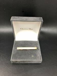 Christian Dior クリスチャンディオール タイピン ゴールド＆シルバーカラー ケース付き