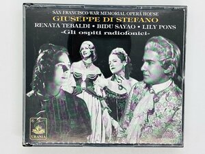 即決2CD 伊盤 GIUSEPPE DI STEFANO / SAN FRANCISCO WAR MEMORIAL OPERA HOUSE / BIDU SAYAO LILY PONS URN 22.161 イタリア盤 R05