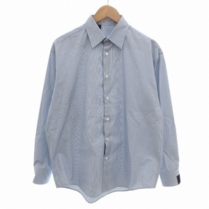 ミスターハリウッド N.HOOLYWOOD エヌハリ 美品 24AW COMPILE SHIRT シャツ カジュアル ストライプ 38 M 青 ブルー 2242-SH13-024