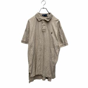 Polo Ralph Lauren 半袖 無地ポロシャツ L～ ベージュ ポロラルフローレン ワンポイントロゴ 古着卸 アメリカ仕入 a606-5792