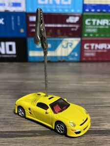 ◎RUF CTR3 黄色 メモスタンド◎オリジナル加工品 メモクリップ 車雑貨 文具 ハンドメイド ルーフ ポルシェ