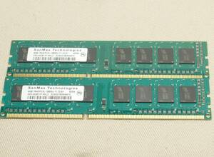 PC3L-12800(DDR3-1600) 4GBx2枚で 8GB SAMMAX