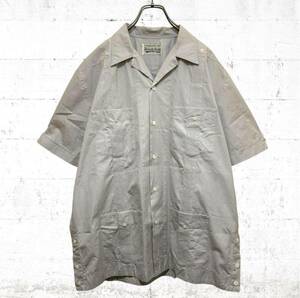 wacko maria 半袖　キューバシャツ　Lサイズ　デザイン　ルード　ワコマリア グレー　灰色　ボタン　コットン　オープンカラー　