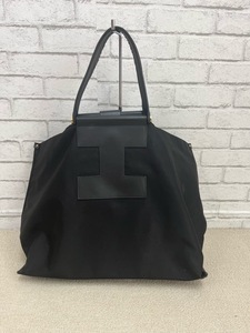 (J11403) イアクッチ/IACUCCI 中古品　イタリア製　トートバッグ　手提げ　ブラック　インナーポーチあり