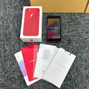 200 iPhone8 本体 Red レッド 64GB SB ソフトバンク判定○ Apple スマホ アイフォン SoftBank