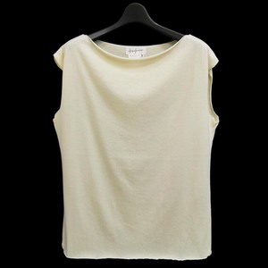 Yohji Yamamoto FEMME 2001ss コットン　カットオフ カットソー　01ss ファム Tシャツ ノースリーブ 裁ち切り アーカイブ